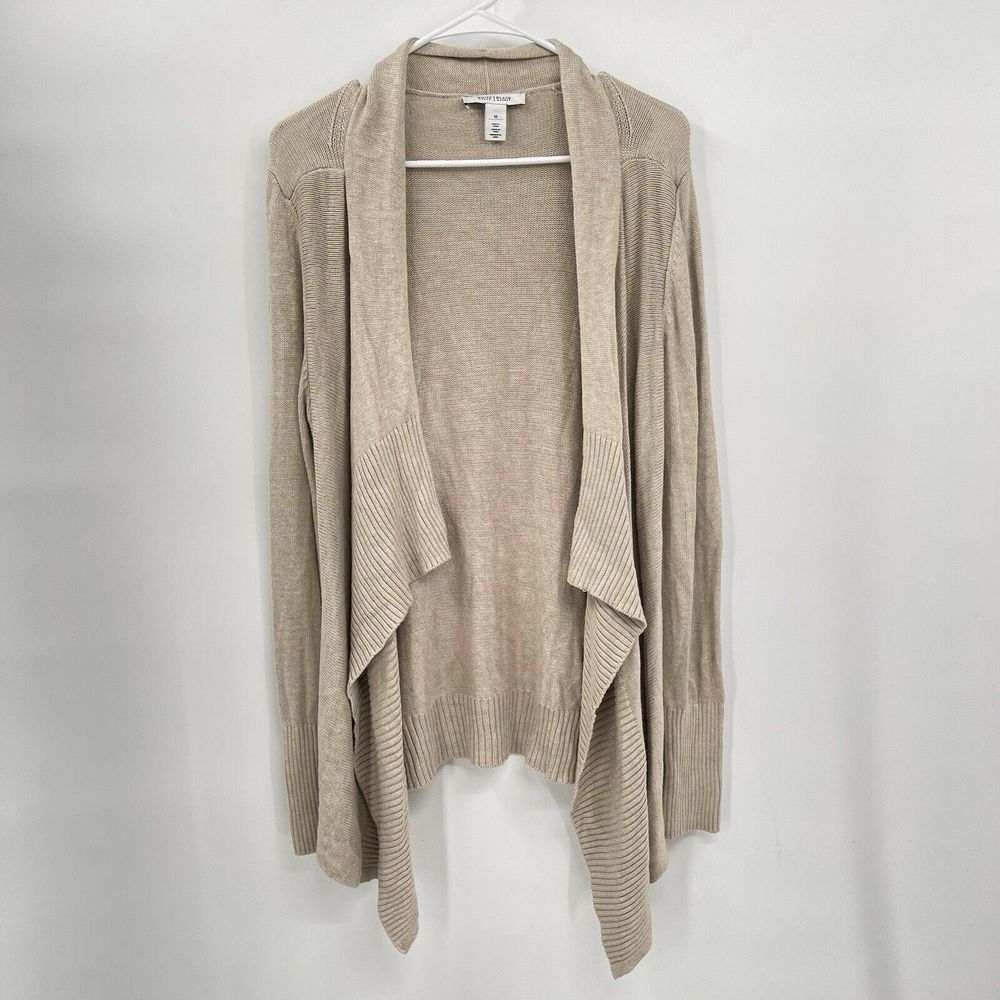 White House Black Market Woman's Cardigan Size M Open Front